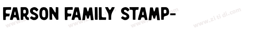 Farson Family Stamp字体转换